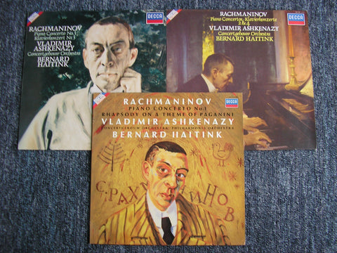 RACHMANINOV: THE PIANO CONCERTOS / RHAPSODY    ASHKENAZY / CONCERTGEBOUW ORCHESTRA / HAITINK   3 LP