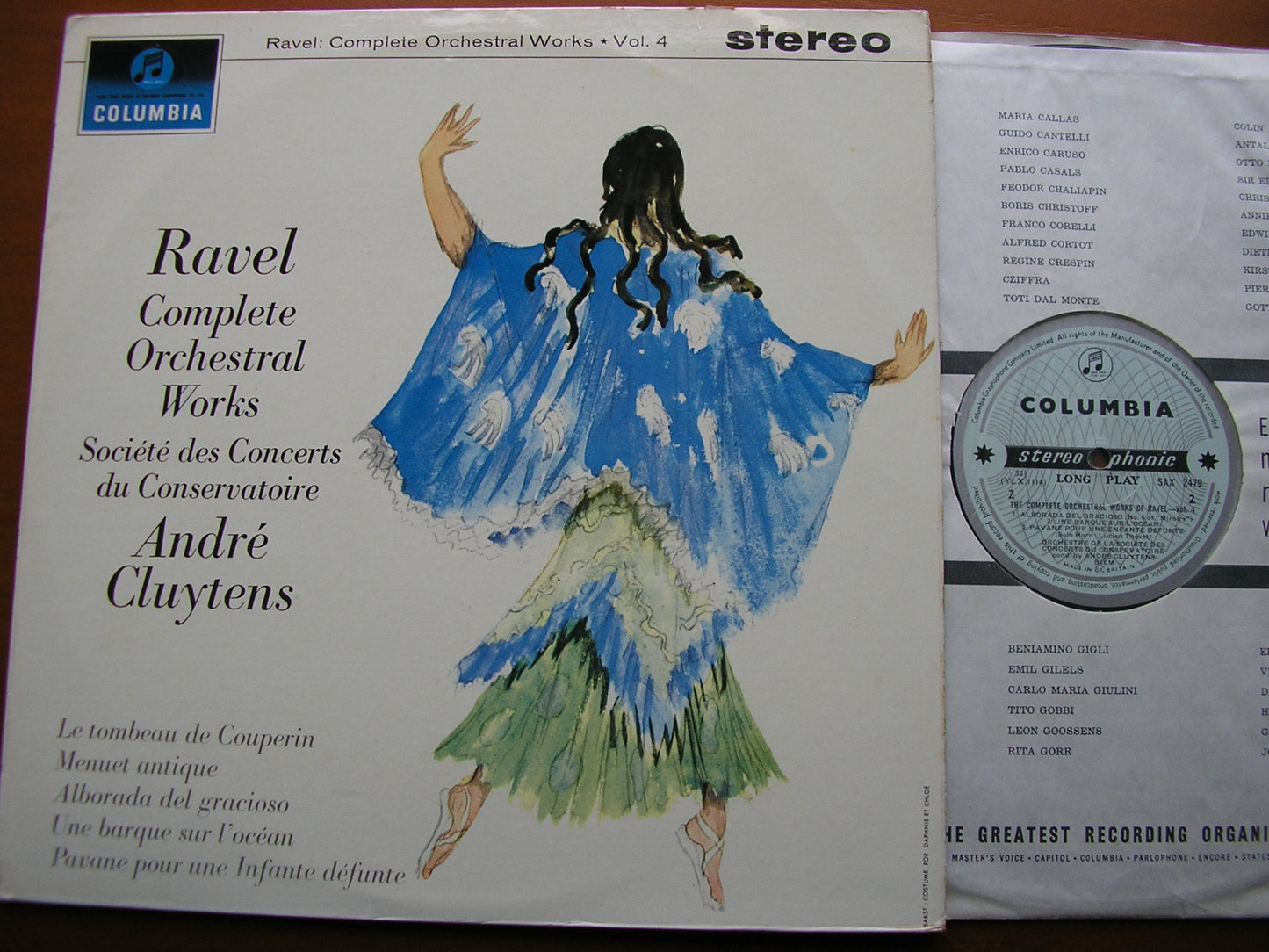 RAVEL: COMPLETE ORCHESTRAL WORKS Volume 4    CLUYTENS / PARIS CONSERVATOIRE   SAX 2479