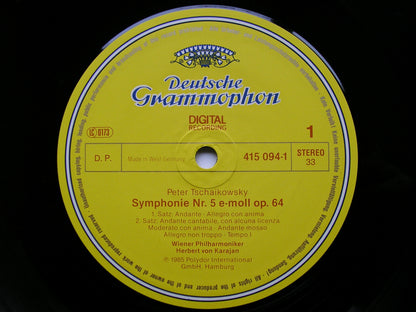 TCHAIKOVSKY: SYMPHONY No. 5  KARAJAN / VIENNA PHILHARMONIC  415 094