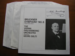 BRUCKNER: SYMPHONY No. 8        SOLTI / VIENNA PHILHARMONIC   SET 335 / 6