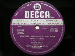 BRUCKNER: SYMPHONY No. 8        SOLTI / VIENNA PHILHARMONIC   SET 335 / 6