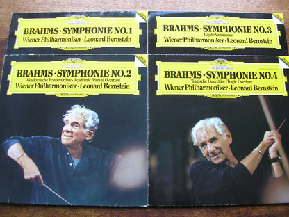 BRAHMS: THE FOUR SYMPHONIES / TWO OVERTURES / HAYDN VARIATIONS    BERNSTEIN / VIENNA PHILHARMONIC   410 081 - 084