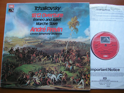 TCHAIKOVSKY: 1812 / ROMEO & JULIET / MARCHE SLAVE     PREVIN / LONDON SYMPHONY    ASD 2894