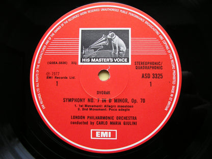 DVORAK: SYMPHONY No. 7     GIULINI / LONDON PHILHARMONIC   ASD 3325