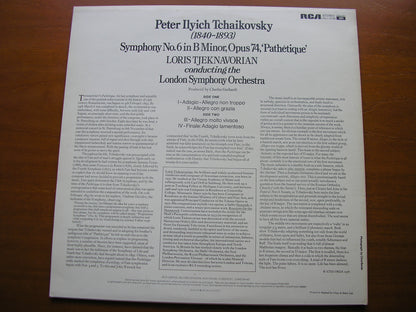 TCHAIKOVSKY: SYMPHONY No. 6       TJEKNAVORIAN / LONDON SYMPHONY   LRL1 5129