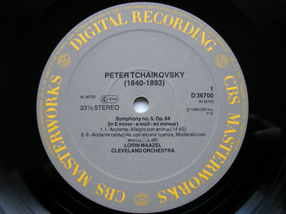 TCHAIKOVSKY: SYMPHONY No. 5  MAAZEL / CLEVELAND ORCHESTRA   D36700