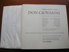 MOZART: DON GIOVANNI   FISCHER-DIESKAU / NILSSON / ARROYO / SCHREIER / NATIONAL THEATRE PRAGUE / BOHM   139 260 / 263