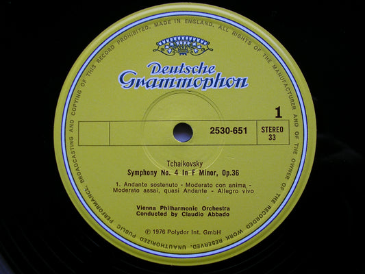 TCHAIKOVSKY: SYMPHONY No. 4   ABBADO / VIENNA PHILHARMONIC  2530 651