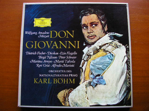 MOZART: DON GIOVANNI   FISCHER-DIESKAU / NILSSON / ARROYO / SCHREIER / NATIONAL THEATRE PRAGUE / BOHM   139 260 / 263