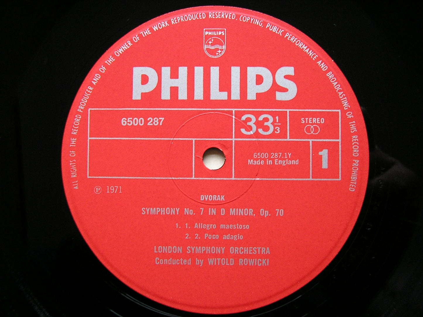 DVORAK: THE NINE SYMPHONIES / THREE OVERTURES   ROWICKI / LONDON SYMPHONY   9LP