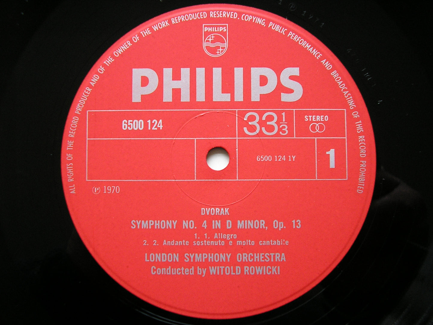 DVORAK: THE NINE SYMPHONIES / THREE OVERTURES   ROWICKI / LONDON SYMPHONY   9LP