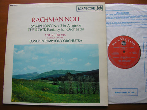 RACHMANINOV: SYMPHONY No. 3 / THE ROCK    PREVIN / LONDON SYMPHONY ORCHESTRA    SB 6729