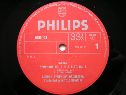 DVORAK: THE NINE SYMPHONIES / THREE OVERTURES   ROWICKI / LONDON SYMPHONY   9LP