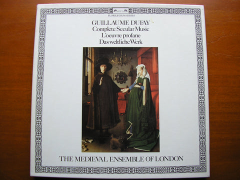 DUFAY: COMPLETE SECULAR MUSIC   THE MEDIEVAL ENSEMBLE OF LONDON   D237D6