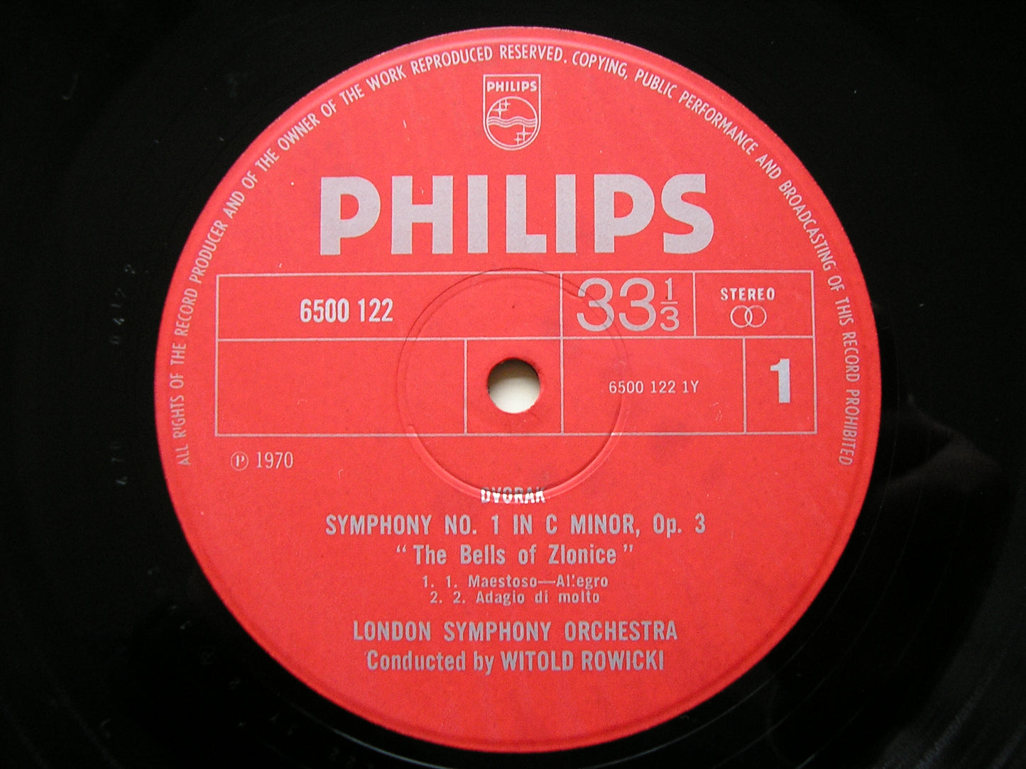 DVORAK: THE NINE SYMPHONIES / THREE OVERTURES   ROWICKI / LONDON SYMPHONY   9LP