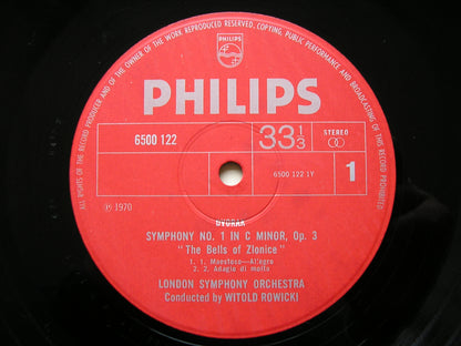 DVORAK: THE NINE SYMPHONIES / THREE OVERTURES   ROWICKI / LONDON SYMPHONY   9LP