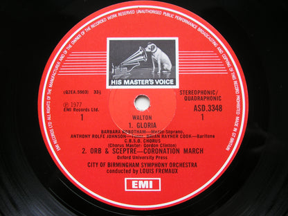 WALTON: TE DEUM / GLORIA / CROWN IMPERIAL / ORB & SCEPTRE    LOUIS FREMAUX / CBSO    ASD 3348
