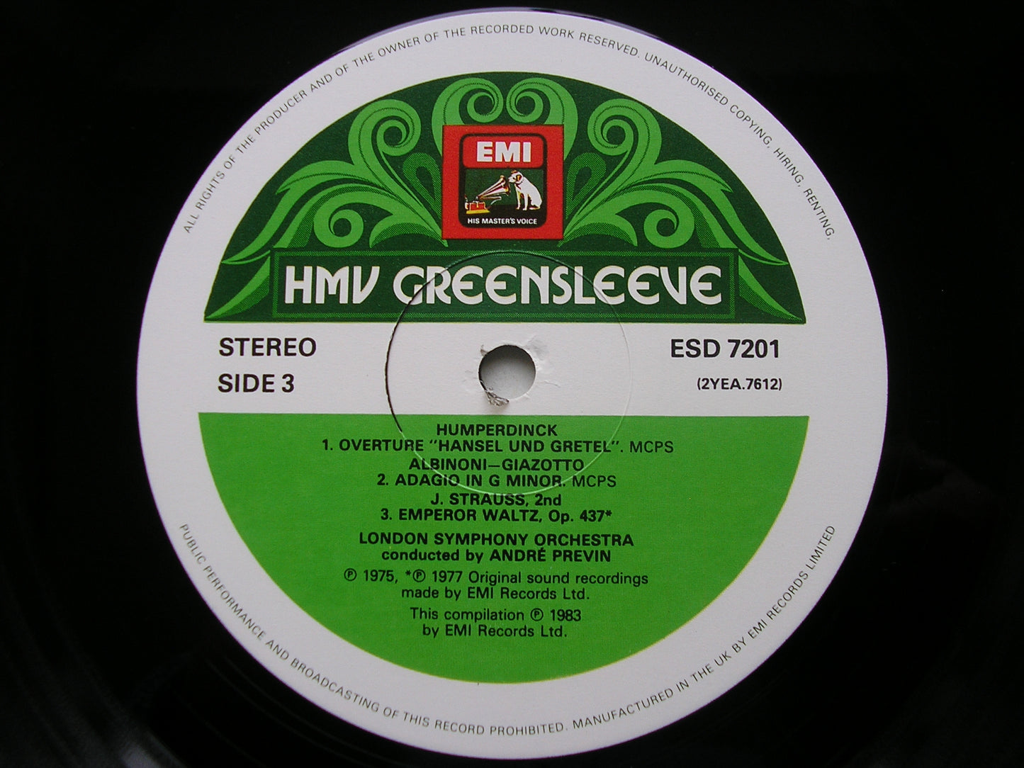 THE ANDRE PREVIN MUSIC FESTIVAL: ORCHESTRAL WORKS     PREVIN / LONDON SYMPHONY   2 LP    ESDW 720