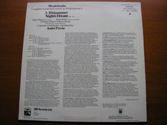 MENDELSSOHN: A MIDSUMMER NIGHT'S DREAM   SOLOISTS / LONDON SYMPHONY ORCHESTRA / PREVIN   ASD 3377