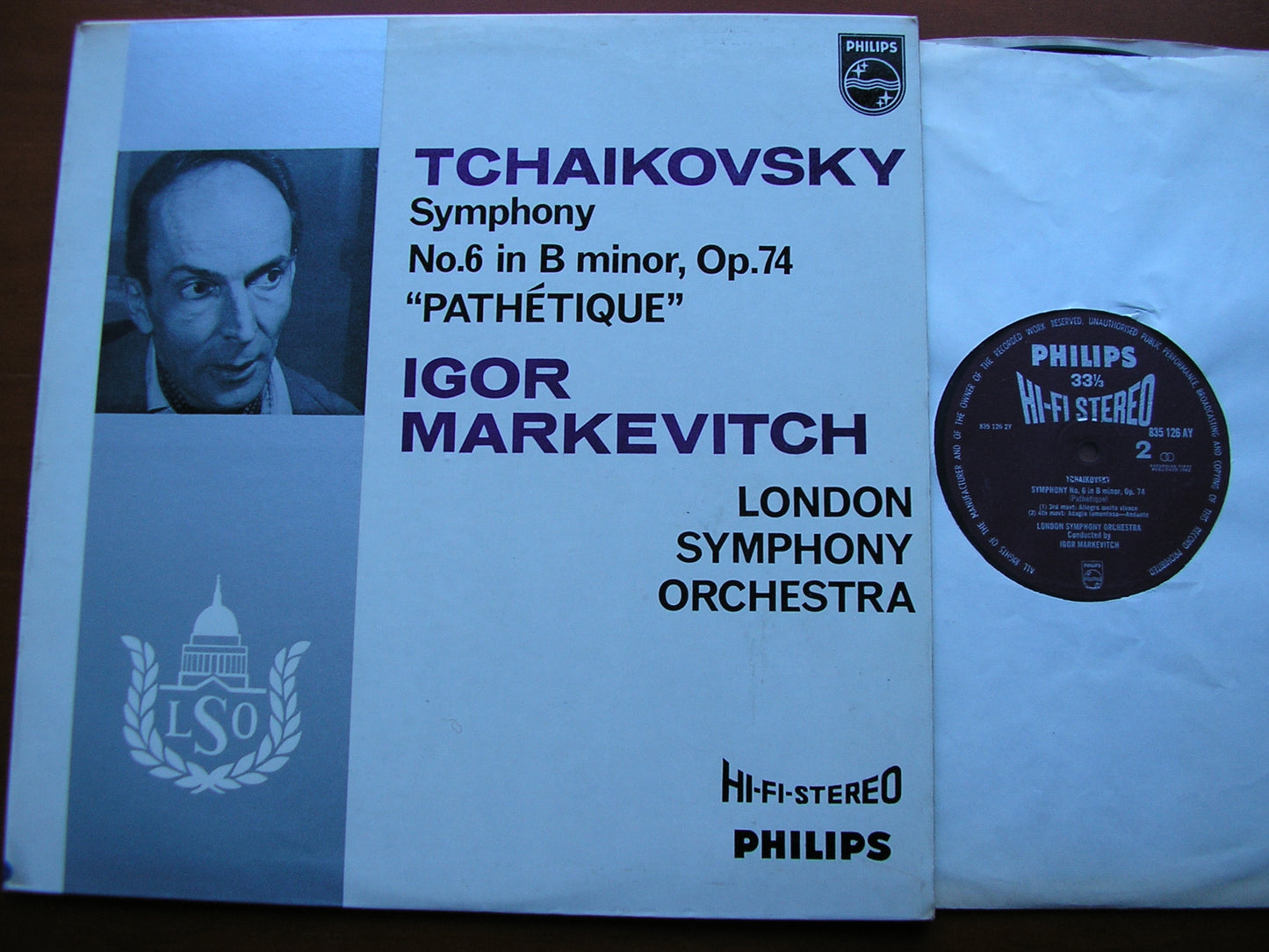 TCHAIKOVSKY: SYMPHONY No. 6    MARKEVITCH / LONDON SYMPHONY  835 126 AY