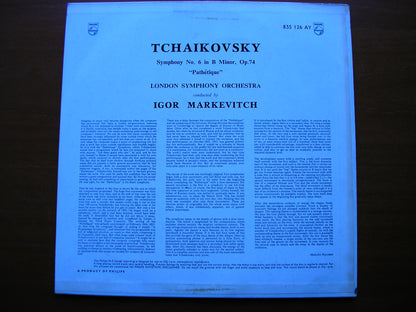 TCHAIKOVSKY: SYMPHONY No. 6    MARKEVITCH / LONDON SYMPHONY  835 126 AY