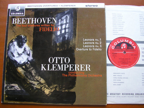 BEETHOVEN: THE FOUR OVERTURES for 'FIDELIO'       KLEMPERER / PHILHARMONIA ORCHESTRA     SAX  2542