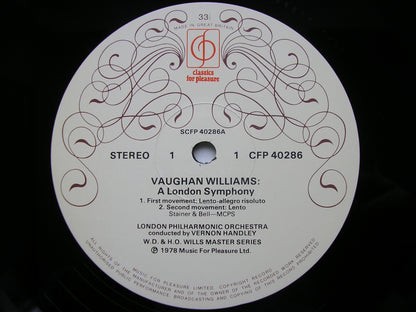 VAUGHAN WILLIAMS: A LONDON SYMPHONY    HANDLEY / LONDON PHILHARMONIC    CFP 40286