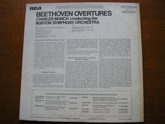 BEETHOVEN: THE FOUR OVERTURES for 'FIDELIO' / THE CREATURES OF PROMETHEUS / CORIOLAN     MUNCH / BOSTON SYMPHONY   VICS 1471