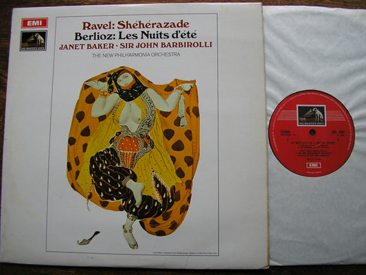 BERLIOZ: LES NUITS D'ETE / RAVEL: SHEHERAZADE   BAKER / NEW PHILHARMONIA / BARBIROLLI  ASD 2444