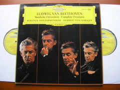 BEETHOVEN: COMPLETE OVERTURES     KARAJAN / BERLIN PHILHARMONIC  2LP    2707 046