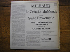 MILHAUD: LA CREATION DU MONDE / SUITE PROVENCALE   MUNCH / BOSTON SYMPHONY   SB 6511