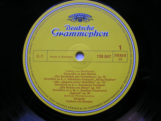 BEETHOVEN: COMPLETE OVERTURES     KARAJAN / BERLIN PHILHARMONIC  2LP    2707 046