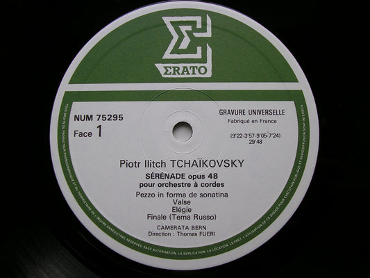 TCHAIKOVSKY: SERENADE FOR STRINGS / SOUVENIR DE FLORENCE   CAMERATA BERN / FURI    NUM 75295