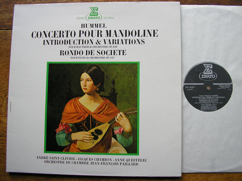 HUMMEL: MANDOLIN CONCERTO   SAINT-CLIVIER / JFPCO / PAILLARD   STU 70700