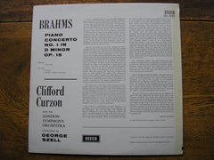 BRAHMS: PIANO CONCERTO No. 1   CURZON / LONDON SYMPHONY / SZELL   SXL 6023