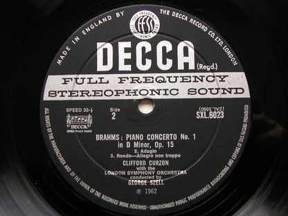 SXL 6023  BRAHMS: PIANO CONCERTO No. 1   CURZON / LONDON SYMPHONY / SZELL      ED2