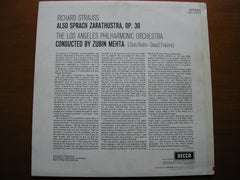 STRAUSS: ALSO SPRACH ZARATHUSTRA    ZUBIN MEHTA / LOS ANGELES PHILHARMONIC   SXL 6379