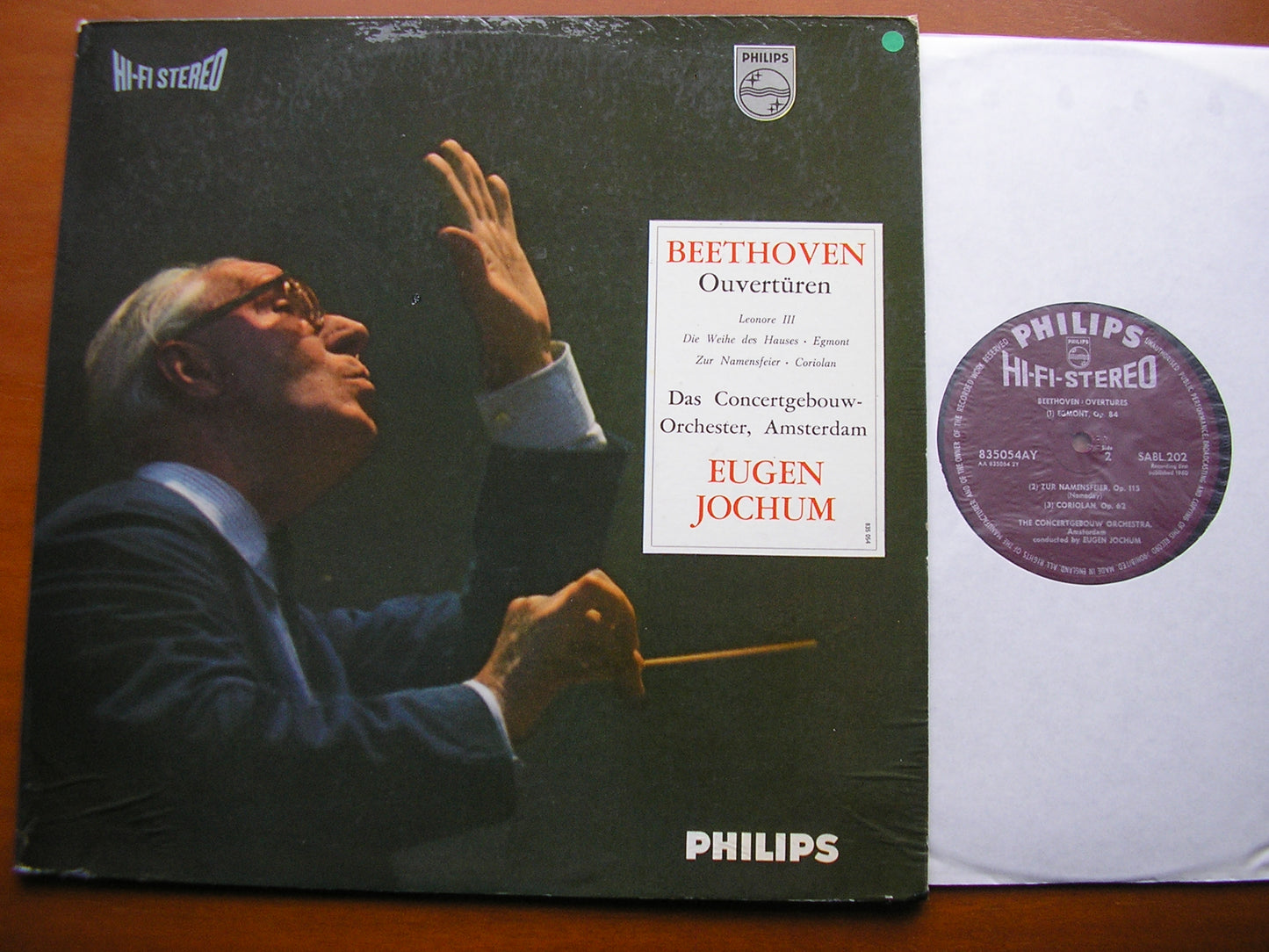 BEETHOVEN: FIVE OVERTURES     JOCHUM / CONCERTGEBOUW ORCHESTRA    SABL 202