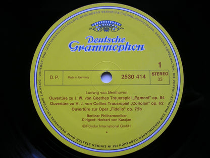 BEETHOVEN: FIVE OVERTURES      KARAJAN / BERLIN PHILHARMONIC    2530 414