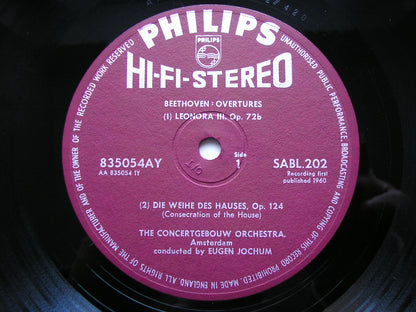 BEETHOVEN: FIVE OVERTURES     JOCHUM / CONCERTGEBOUW ORCHESTRA    SABL 202