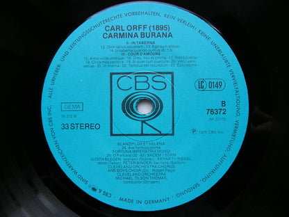 ORFF: CARMINA BURANA  SOLOISTS / CLEVELAND ORCHESTRA / TILSON THOMAS  76372
