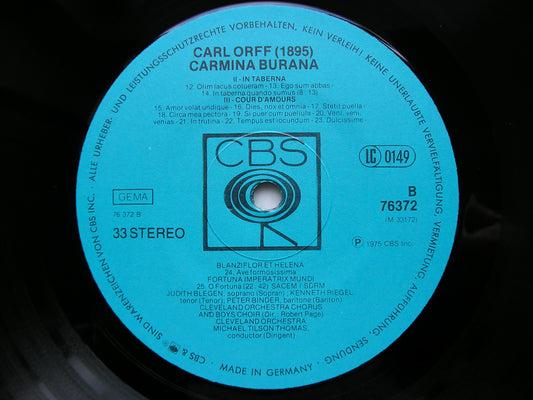 ORFF: CARMINA BURANA  SOLOISTS / CLEVELAND ORCHESTRA / TILSON THOMAS  76372