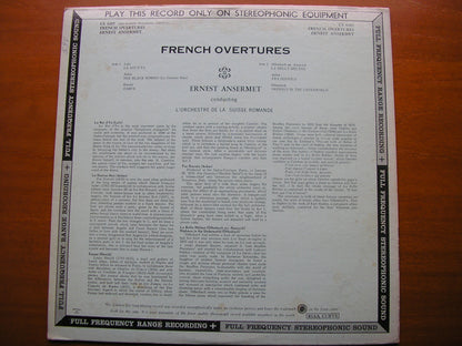 FRENCH OVERTURES: OFFENBACH / HEROLD / LALO / AUBER      ANSERMET / SUISSE ROMANDE    CS 6205
