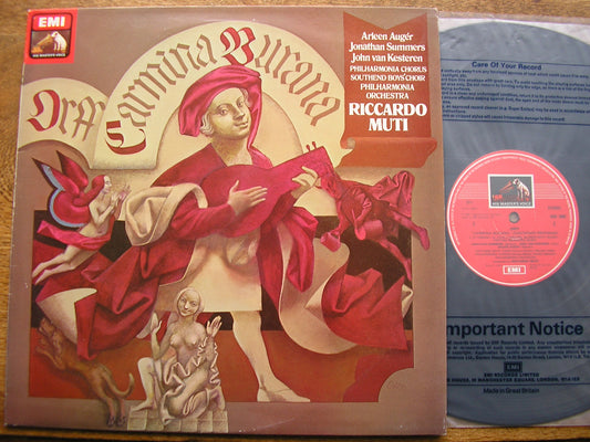 ORFF: CARMINA BURANA SOLOISTS / PHILHARMONIA / RICCARDO MUTI ASD 3900