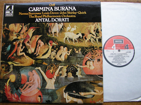 ORFF: CARMINA BURANA  SOLOISTS / ROYAL PHILHARMONIC / ANTAL DORATI   PFS 4368