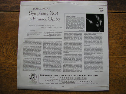 TCHAIKOVSKY: SYMPHONY No. 4  SCHIPPERS / PHILHARMONIA   33CX 1609
