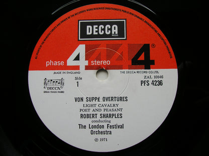 SUPPE: FOUR OVERTURES     SHARPLES / LONDON FESTIVAL ORCHESTRA    PFS 4236