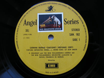 ORFF: CARMINA BURANA  SOLOISTS / NEW PHILHARMONIA / DE BURGOS   SAN 162