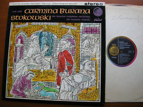 ORFF: CARMINA BURANA   SOLOISTS / HOUSTON SYMPHONY / LEOPOLD STOKOWSKI    SP 8470