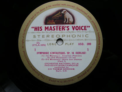 BERLIOZ: SYMPHONIE FANTASTIQUE  BEECHAM / FRENCH NATIONAL RADIO ORCHESTRA  ASD 399